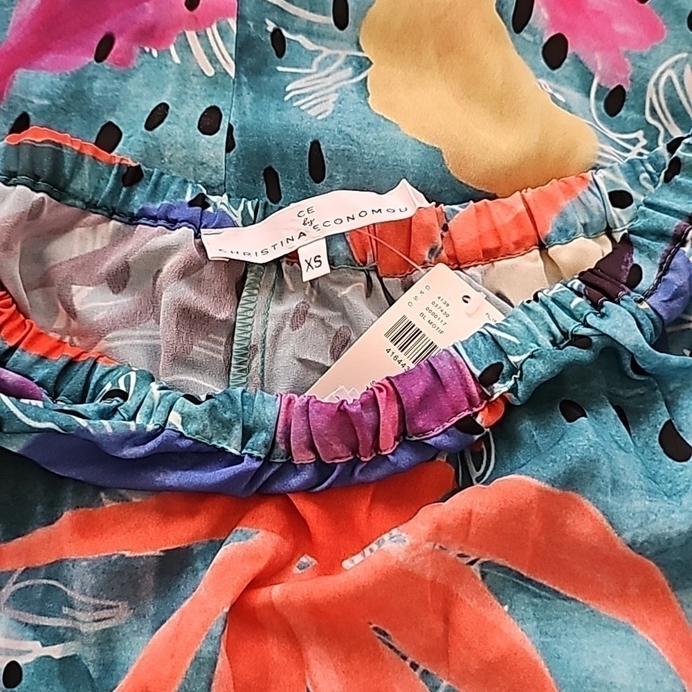NWT Anthropologie Pacific Beach Off-the-Shoulder Dress Christina Economou - Picture 4 of 6